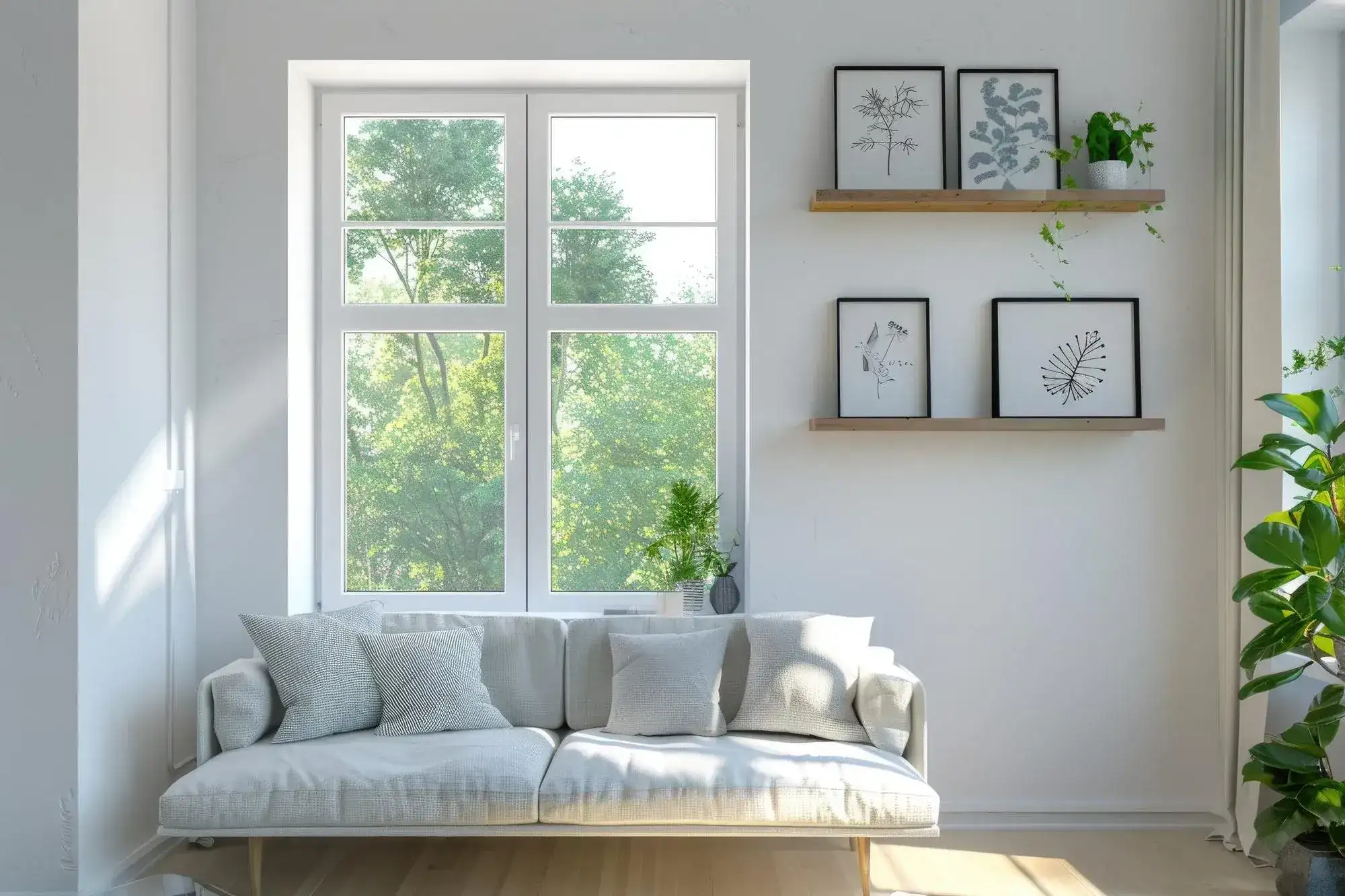 Home with newly installed windows